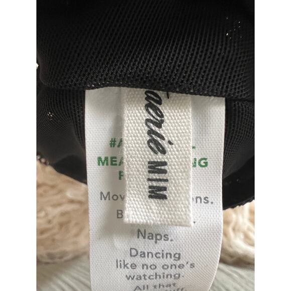 Aerie Black Lace Bralette M Adjustable Straps Lined Wireless NWT $34.95 - Picture 6 of 8